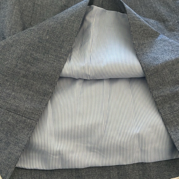 J. Crew Blue Scalloped Skirt - Picture 3 of 3